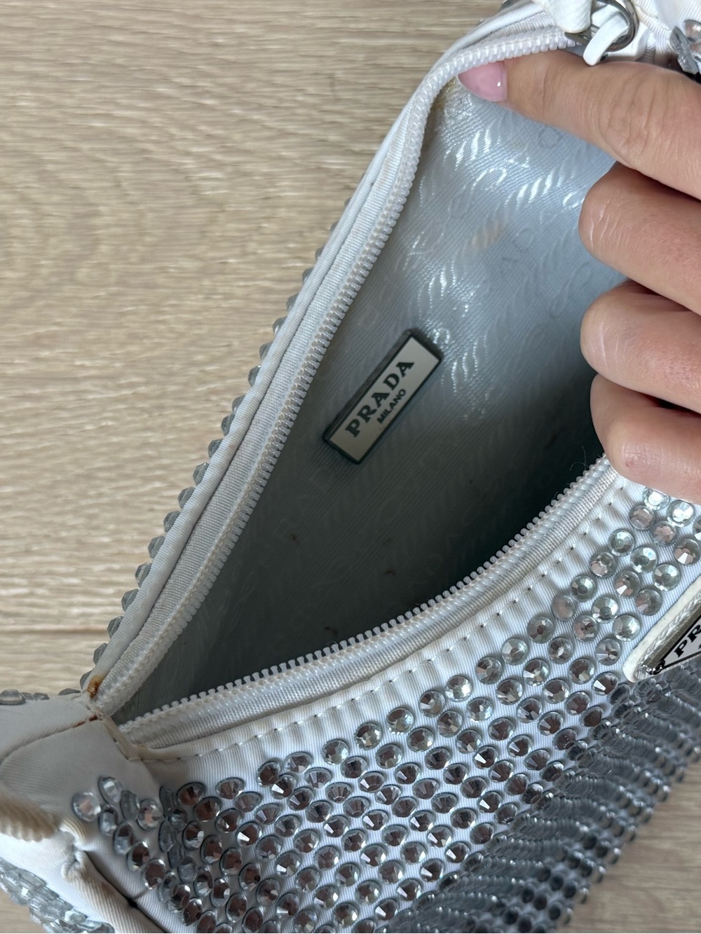 Designer Bag Silver Rhinestone - Picture 10 of 10